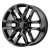OE CREATIONS PR196 22x9 6x139.70 SATIN BLACK (24 mm) offset Part# (196SB-2295824) view 1