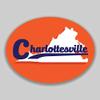 JB Print Magnet Charlottesville Virginia Oval Vinyl City Town College University Vinyl Decal Sticker Car Waterproof Car Decal Magnetic Bumper Sticker 5" view 1