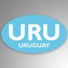 JB Print Magnet Uruguay Oval Country Abbreviation Vinyl Decal Sticker Car Waterproof Car Decal Magnetic Bumper Sticker 5" view 1