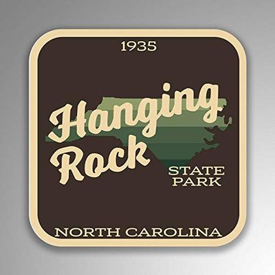 JB Print Magnet Hanging Rock State Park Explore Wanderlust Camping Hike Vinyl Decal Sticker Car Waterproof Car Decal Magnetic Bumper Sticker 5"