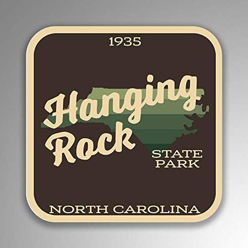 JB Print Magnet Hanging Rock State Park Explore Wanderlust Camping Hike Vinyl Decal Sticker Car Waterproof Car Decal Magnetic Bumper Sticker 5"