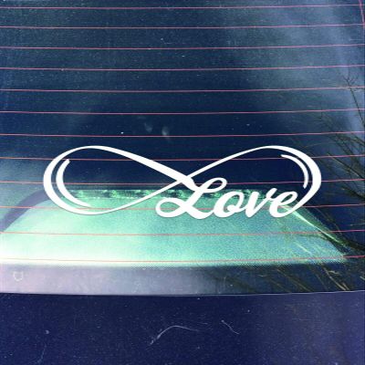 JB Print Magnet Love Infinity Vinyl Decal Sticker Car Waterproof Car Decal Magnetic Bumper Sticker 5"