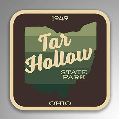 JB Print Magnet Tar Hollow State Park Explore Wanderlust Camping Hiking Vinyl Decal Sticker Car Waterproof Car Decal Magnetic Bumper Sticker 5"