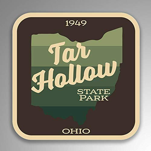 JB Print Magnet Tar Hollow State Park Explore Wanderlust Camping Hiking Vinyl Decal Sticker Car Waterproof Car Decal Magnetic Bumper Sticker 5"