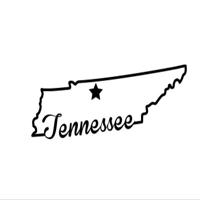 JB Print Magnet State of Tennessee Script Vinyl Decal Sticker Car Waterproof Car Decal Magnetic Bumper Sticker 5"