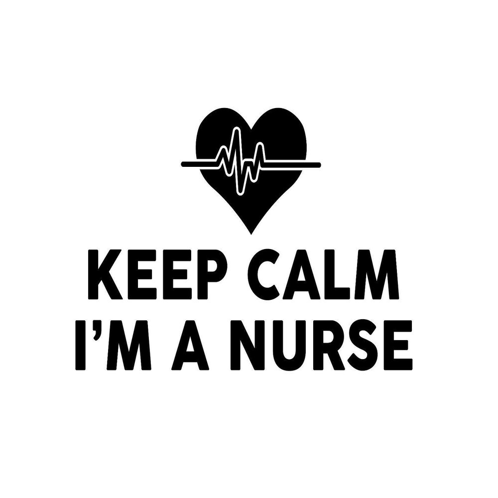 JB Print Magnet Keep Calm I'm A Nurse Heartbeat Vinyl Decal Sticker Car Waterproof Car Decal Magnetic Bumper Sticker 5"