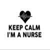 JB Print Magnet Keep Calm I'm A Nurse Heartbeat Vinyl Decal Sticker Car Waterproof Car Decal Magnetic Bumper Sticker 5" view 1