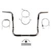 Hill Country Customs 1 1/4" Chrome 16" Ape Hanger Handlebar Kit for 2007 Harley Electra Glide, Ultra Classic, Street Glide models with Cruise Control - BSC-BB16C-ESG07-C view 1