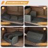 Ergocar Luxury Foldable Car Trunk Organizer - Black, 53L, Waterproof PU, Foldable Mount, Auto/SUV/Truck view 4
