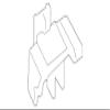 Mercedes Benz Genuine Roof Molding Clip 222-991-05-98 view 1