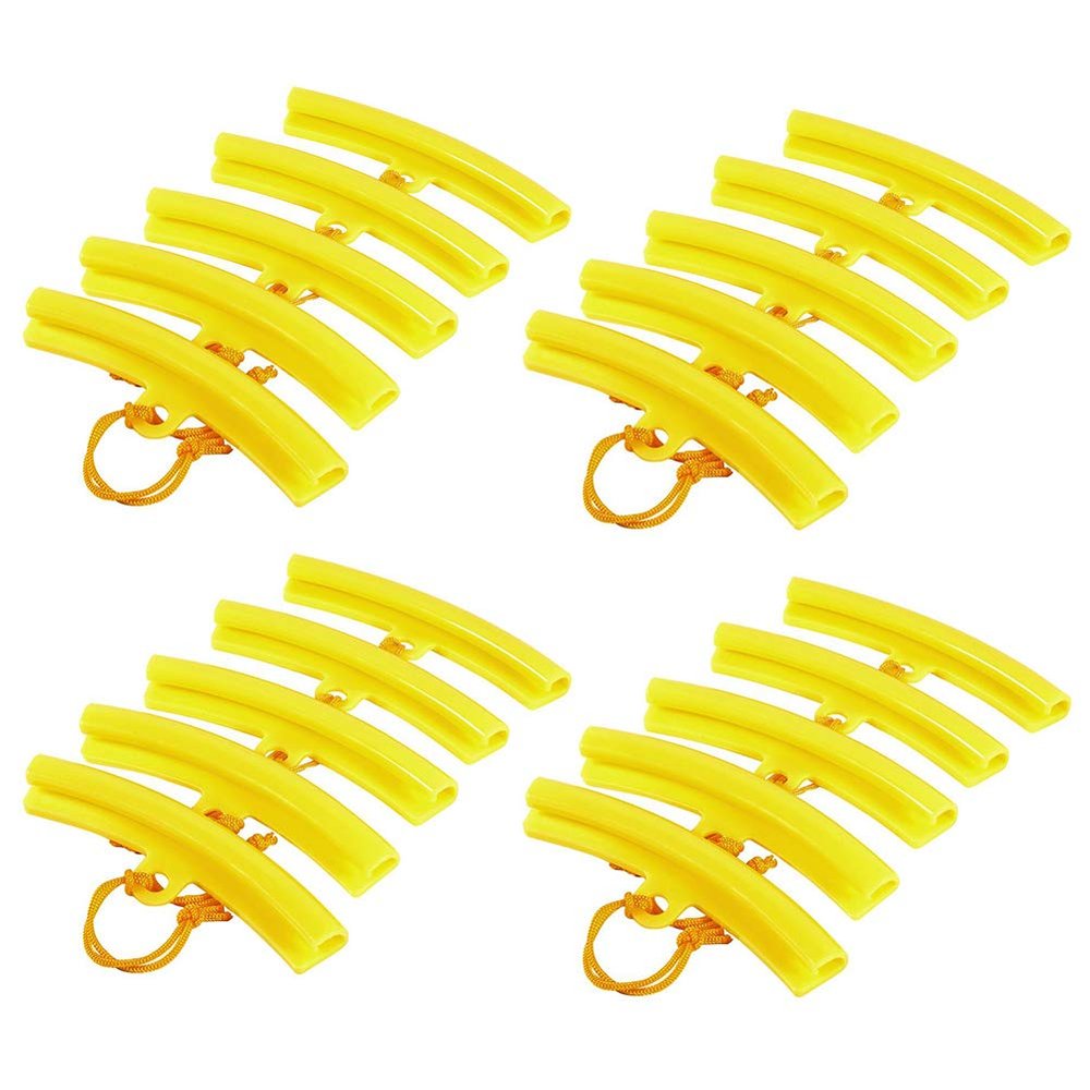Keenso Motorcycle Tire Wheel Rim Protector, Tire Changer Rim Head Protector Wheel Mount Rim Tire Protectors Savers Yellow(4 Pair)