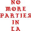 Magnet no More Parties in la Magnetic Car Sticker Decal Bumper Magnet Vinyl 5" view 1