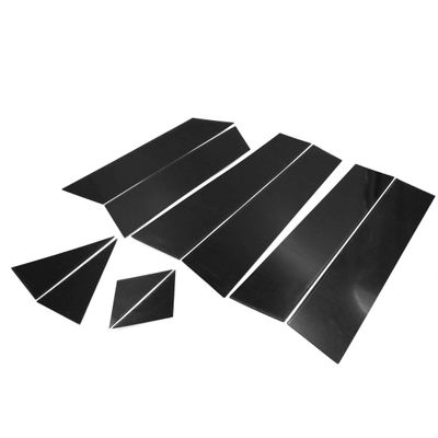 X AUTOHAUX 10pcs Pillar Post Cover Trim Car Center Window Decorative Strip PC for Mazda CX5 2017-2018