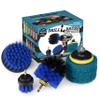 Drillbrush - Rotary Drill Brush Cordless Scrubber - Auto Brush Cleaning - Detail Brush Set - Upholstery Cleaning - Bathroom Cleaning Supplies - Drill Brush Pads - Shower Door Cleaner - Cleaner Pads view 1