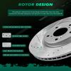 SCITOO Brake Kits Front Rear Brake Rotors Brake Pad:31468;31469;D1280;D1585 view 3