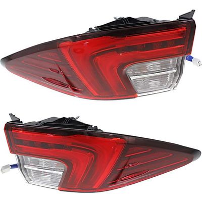 CarLights360: For 2016 2017 2018 Lexus ES350 Tail Light Assembly Driver and Passenger Side DOT Certified w/Bulbs | LX2804130 LX2805130