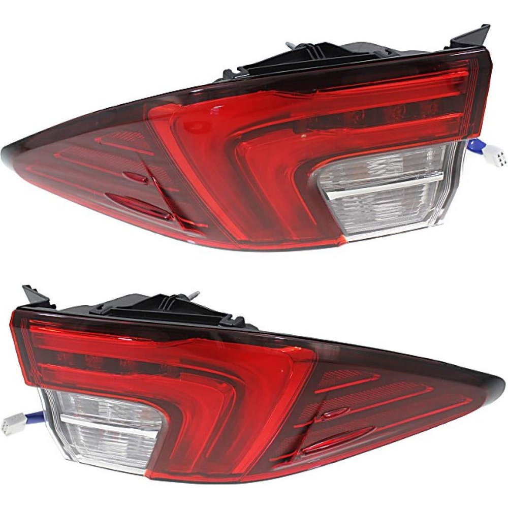 CarLights360: For 2016 2017 2018 Lexus ES350 Tail Light Assembly Driver and Passenger Side DOT Certified w/Bulbs | LX2804130 LX2805130