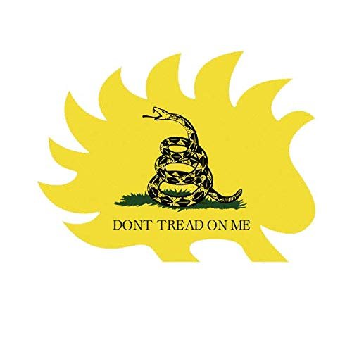 ION Graphics Magnet Libertarian Porcupine Dont Tread On Me Magnetic Vinyl 2a 5" Car Magnet Bumper Sticker