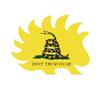 ION Graphics Magnet Libertarian Porcupine Dont Tread On Me Magnetic Vinyl 2a 5" Car Magnet Bumper Sticker view 1