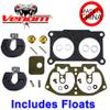 Outboard Carburetor Repair Kit w FLOATS (For Yamaha/Replaces 6E5-W0093-06-00/18-7002, Fits MANY 1986-1995 15, 130, 150, 175, 200 & 225 V4 & V6, See Ad For Exact Year & HP) view 2