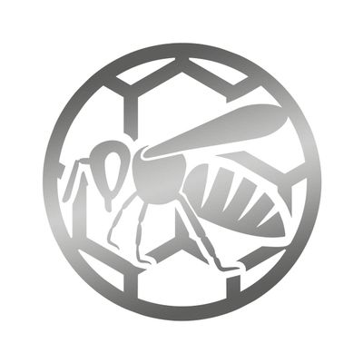 Applicable Pun Honey Bee Honeycomb - Vinyl Decal for Outdoor Use on Cars, ATV, Boats, Windows and More - Silver 9 inch