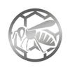 Applicable Pun Honey Bee Honeycomb - Vinyl Decal for Outdoor Use on Cars, ATV, Boats, Windows and More - Silver 9 inch view 1