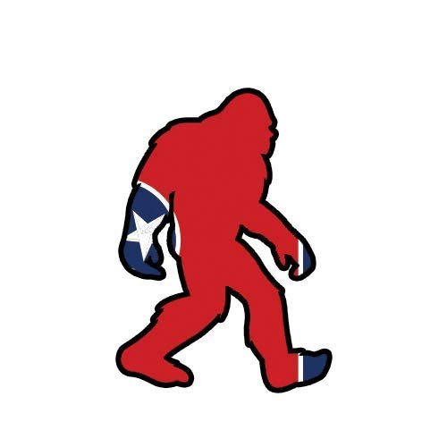 ION Graphics Magnet Tennessee Bigfoot Magnetic Vinyl Vinyl Decal TN Big Foot Sasquatch yeti 5" Car Magnet Bumper Sticker