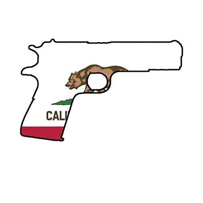 ION Graphics Magnet California Flag 1911 Magnetic Vinyl CA 2a Gun Rights Molon Labe pro 5" Car Magnet Bumper Sticker