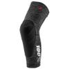 100% Teratec Knee Guards - Grey Heather/Black Large view 1