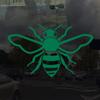 Applicable Pun Honey Bee - Vinyl Decal for Outdoor Use on Cars, ATV, Boats, Windows and More - Green 5 inch view 2
