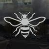 Applicable Pun Honey Bee - Vinyl Decal for Outdoor Use on Cars, ATV, Boats, Windows and More - Light Grey 3 inch view 2