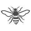 Applicable Pun Honey Bee - Vinyl Decal for Outdoor Use on Cars, ATV, Boats, Windows and More - Dark Grey 4 inch view 1