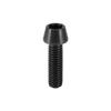 M6 x 16mm/20mm Ti Bolts, Alloy Tapered Bolt Screw with Washer Replacement Replacement Replacement Replacement for Mountain ycle(M6X20-Black) view 1