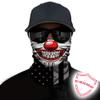 Obacle Motorcycle Face Mask Sun UV Dust Wind Protection Tube Mask Seamless Bandana Face Mask for Men Women Bike Riding Cycling Biker Fishing Outdoor Festival (Clown Red Nose 9 Thorns) view 2