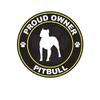 ION Graphics Magnet Proud Owner Pitbull Magnetic Vinyl Dog Canine pet 5" Car Magnet Bumper Sticker view 1