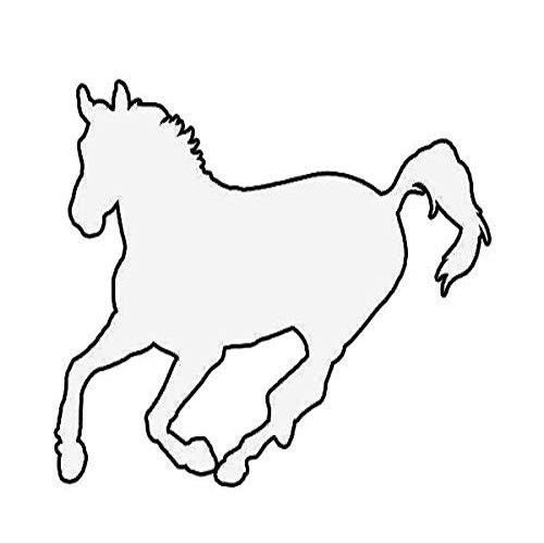 ION Graphics Magnet Horse Running Magnetic Vinyl Die Cut Decal Farm Rodeo 5" Car Magnet Bumper Sticker