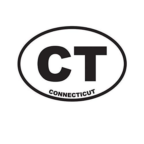 ION Graphics Magnet Connecticut State Oval Magnetic Vinyl CT 5" Car Magnet Bumper Sticker
