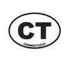 ION Graphics Magnet Connecticut State Oval Magnetic Vinyl CT 5" Car Magnet Bumper Sticker view 1