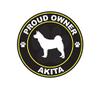 ION Graphics Magnet Proud Owner Akita Magnetic Vinyl Dog Canine pet 5" Car Magnet Bumper Sticker view 1