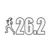 ION Graphics Magnet Womens Marathon 26.2 Magnetic Vinyl Die Cut Decal Woman Girl Girls Cross Country 5" Car Magnet Bumper Sticker view 1