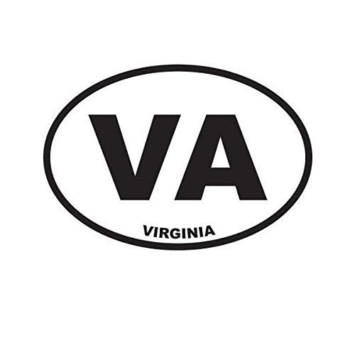 ION Graphics Magnet Virginia State Oval Magnetic Vinyl VA 5" Car Magnet Bumper Sticker