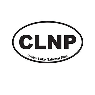 ION Graphics Magnet Crater Lake National Park Oval Magnetic Vinyl Euro CLNP 5" Car Magnet Bumper Sticker