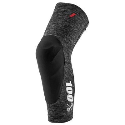 100% Teratec Knee Guards - Grey Heather/Black Medium