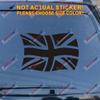 UK Waving Flag Union Jack British Decal Sticker Car Vinyl Pick Size Color f (Black, 4'' (10.2cm)) view 1