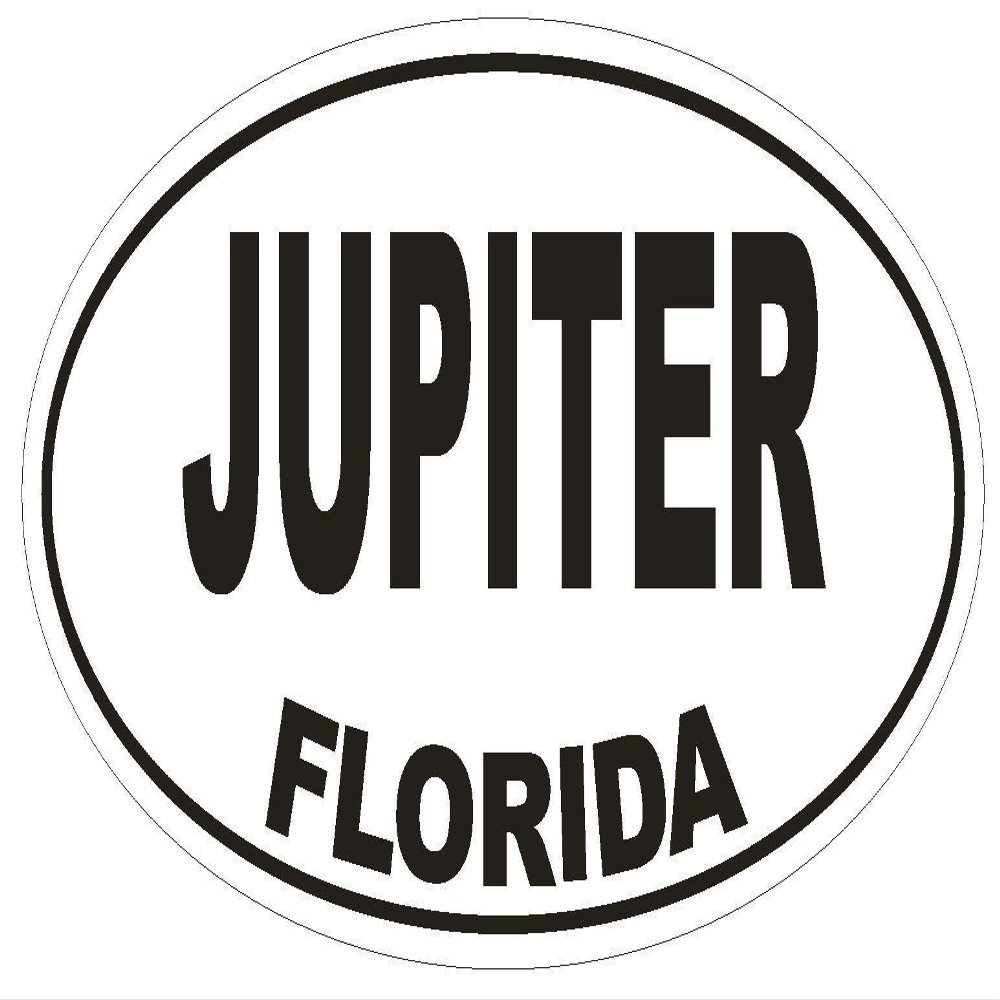 Magnet Jupiter Florida Oval Vinyl Magnetic Bumper Sticker Decal D1544 Euro Oval 5"