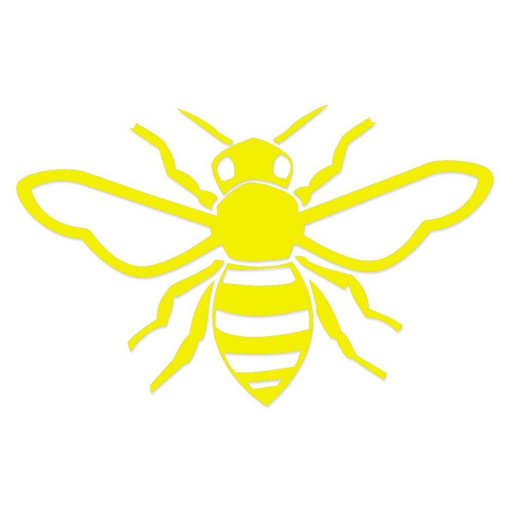 Applicable Pun Honey Bee - Vinyl Decal for Outdoor Use on Cars, ATV, Boats, Windows and More - Yellow 5 inch