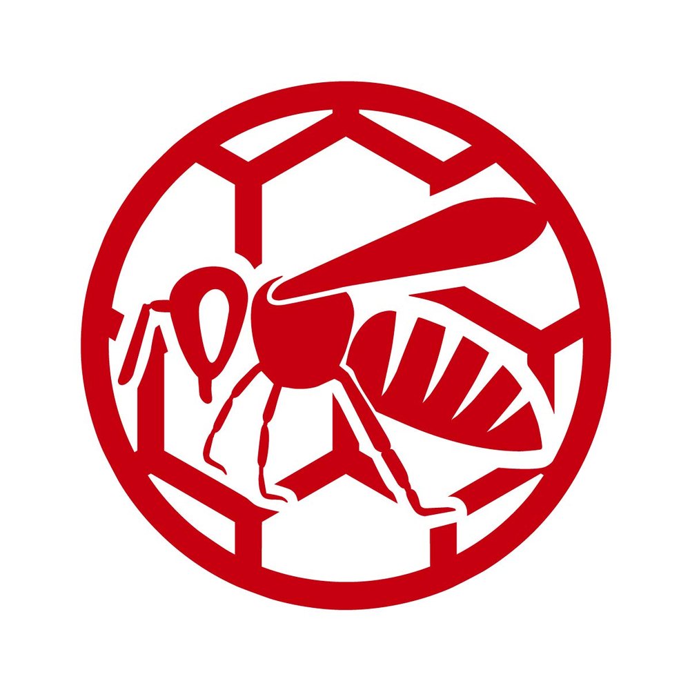 Applicable Pun Honey Bee Honeycomb - Vinyl Decal for Outdoor Use on Cars, ATV, Boats, Windows and More - Red 6 inch