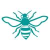Applicable Pun Honey Bee - Vinyl Decal for Outdoor Use on Cars, ATV, Boats, Windows and More - Turquoise 4 inch view 1
