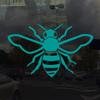 Applicable Pun Honey Bee - Vinyl Decal for Outdoor Use on Cars, ATV, Boats, Windows and More - Turquoise 4 inch view 2