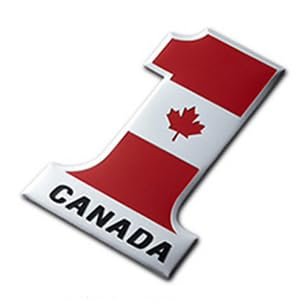 2019 NO.1 Flag 3D Metal Car Emblems Sticker for Ford, Toyota, Mitsubishi, Honda, BMW, Mercedes Logo (Canada)